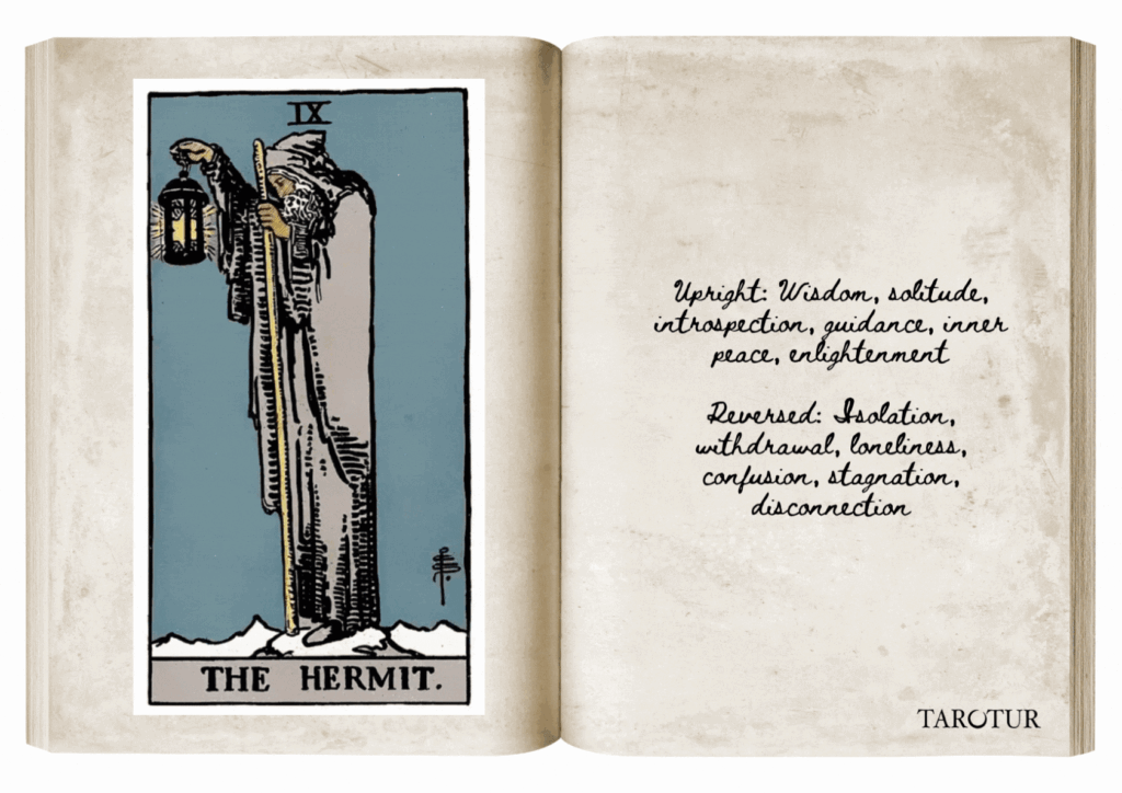 Ermiş Kartı 2 Hermit Tarot Card