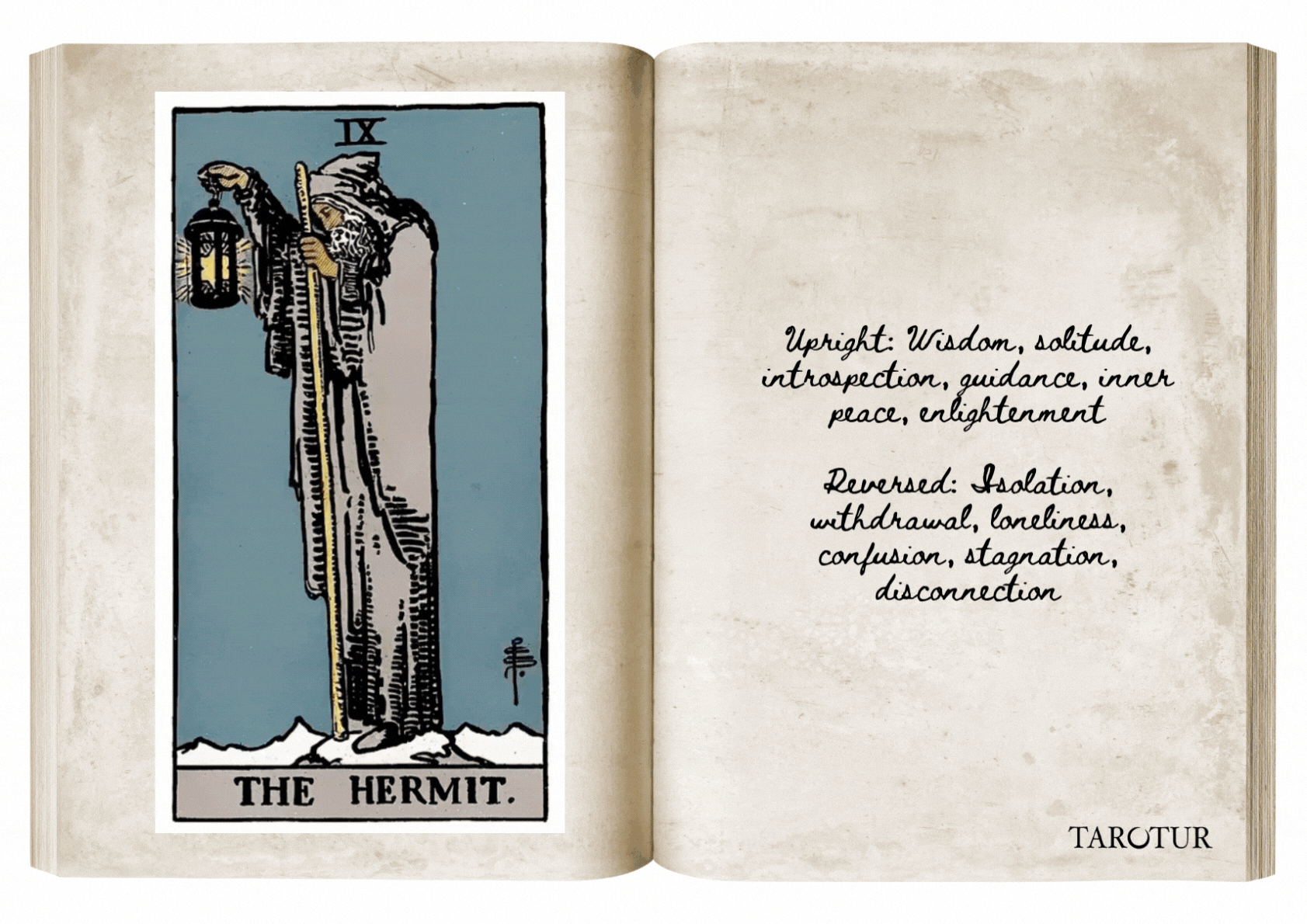 Hermit Tarot Card