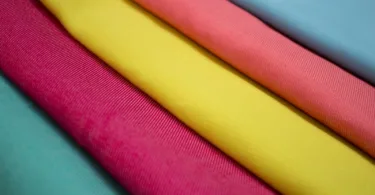 red and yellow striped textile